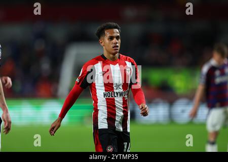 7 dicembre 2024; Gtech Community Stadium, Brentford, Londra, Inghilterra; Premier League Football, Brentford contro Newcastle United; Fabio Cavalho di Brentford Foto Stock