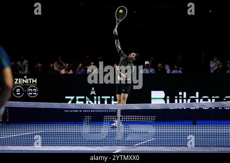 7 dicembre 2024; Copper Box Arena, Stratford, Londra, Inghilterra; finale finale finale di Ultimate Tennis Showdown giorno 2; Foto Stock