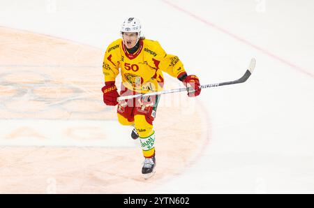 Kloten, Svizzera, 30 novembre 2024: N. 50 Juuso Riikola, difensore SCL Tigers. (Foto di Andreas Haas/dieBildmanufaktur) Foto Stock