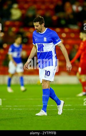 Oakwell Stadium, Barnsley, Inghilterra - 7 dicembre 2024 Lukas Jutkiewicz (10) di Birmingham City - durante la partita Barnsley V Birmingham City, Sky Bet League One, 2024/25, Oakwell Stadium, Barnsley, Inghilterra -7 dicembre 2024 crediti: Arthur Haigh/WhiteRosePhotos/Alamy Live News Foto Stock