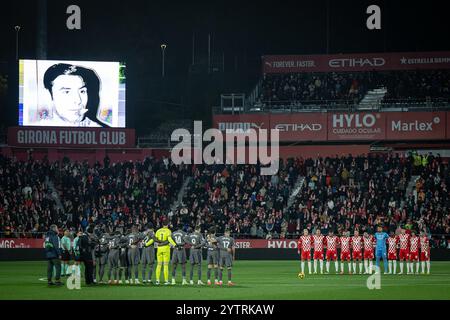 Madrid, Spagna. 7 dicembre 2024. Vista interna dello stadio durante la partita sportiva la Liga EA tra il Girona FC e il Real Madrid all'Estadi Municipal de Montilivi. Punteggio finale: Girona FC 0 - 3 Real Madrid. Credito: SOPA Images Limited/Alamy Live News Foto Stock