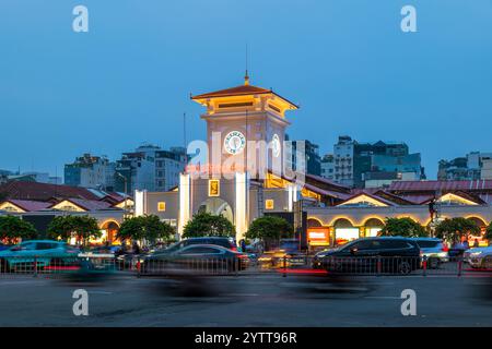 Saigon Central Market, alias Ben Thanh Market, a ho chi Minh City, Saigon, Vietnam. Traduzione: "Mercato Ben Thanh" Foto Stock
