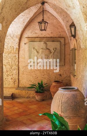 Giardini di Villa Cimbrone, Ravello, Costiera Amalfitana, Campania, Italia, Europa. Foto Stock