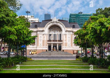 Ho chi Minh City Ballet, Symphony, Orchestra e Opera a ho chi Minh City, Vietnam. Traduzione: "Saigon Opera House" Foto Stock