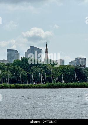 Acque oceaniche e famose aree locali del Maine e del Massachusetts Foto Stock
