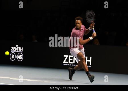 Londra, Regno Unito. 8 dicembre 2024. Londra, Inghilterra, 8 dicembre 2024: La Francia Gael Monfils durante la Grand Final di UTS 2024 alla Copperbox Arena di Londra, Inghilterra (Alexander Canillas/SPP) crediti: SPP Sport Press Photo. /Alamy Live News Foto Stock