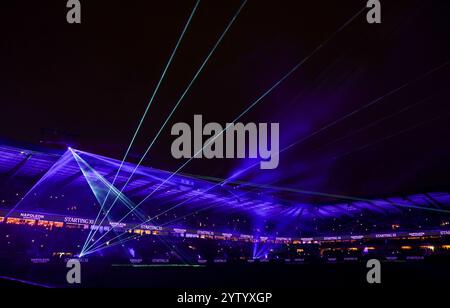 Bruxelles, Belgio. 8 dicembre 2024. Foto dell'inizio di una partita di calcio tra RSC Anderlecht e Beerschot va, domenica 08 dicembre 2024 a Bruxelles, partita del giorno 17 della stagione 2024-2025 della prima divisione del campionato belga "Jupiler Pro League". BELGA PHOTO VIRGINIE LEFOUR credito: Belga News Agency/Alamy Live News Foto Stock