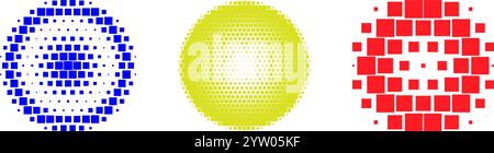 Motivi circolari colorati su un bianco. Illustrazione vettoriale Illustrazione Vettoriale