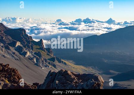 Il Cratere Haleakala, Maui, Hawaii Foto Stock