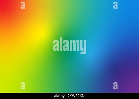 Sfondo colorato sfumato. Transizione arcobaleno uniforme. Colori vivaci e vivaci. Illustrazione del vettore astratto. Illustrazione Vettoriale