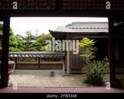 Kyutei Omuro 旧邸御室. Kyoto. L'Omuro Residence è una storica casa tradizionale giapponese. Foto Stock