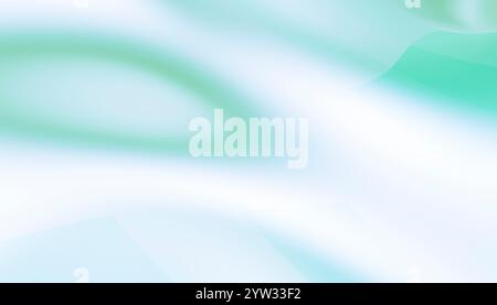 Sfondo sfumato bianco e verde con sfumatura uniforme astratta Foto Stock