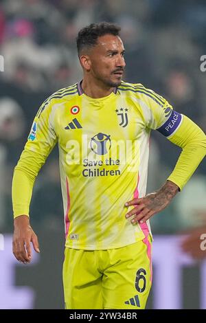 Torino, Italia. 7 dicembre 2024. Juventus' Danilo durante la partita di calcio di serie A tra Juventus e Bologna allo Stadio Allianz di Torino - sabato 7 dicembre 2024. Sport - calcio . (Foto di Spada/Lapresse) credito: LaPresse/Alamy Live News Foto Stock