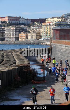 Molo di San Vincenzo a Napoli Foto Stock