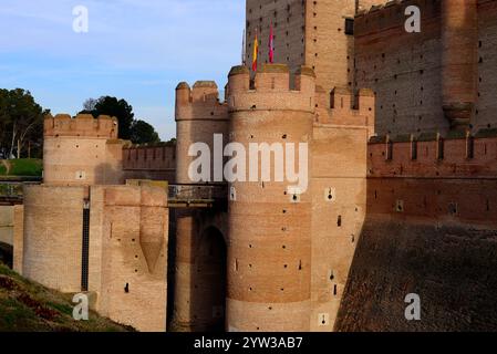 Castello di la Mota, Medina del campo, Valladolid, Spagna Foto Stock