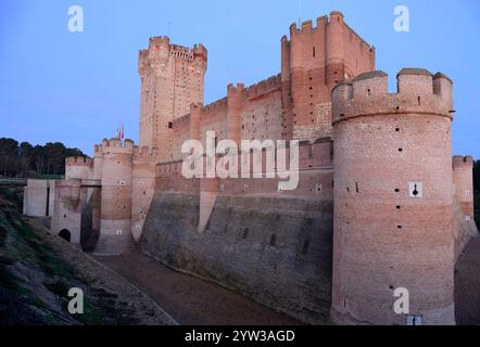 Castello di la Mota, Medina del campo, Valladolid, Spagna Foto Stock