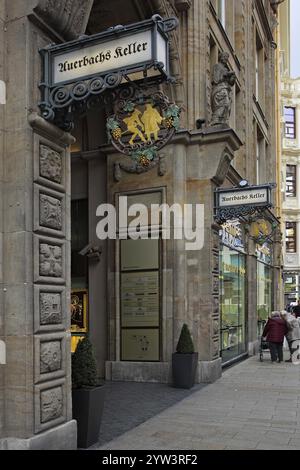 Auerbachs Keller, ristorante, Sassonia, Lipsia, Sassonia, Repubblica federale di Germania Foto Stock