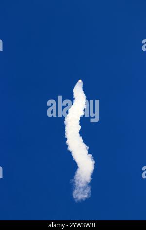 Lancio e atterraggio dello Space X Falcon 9 a cape Canaveral Foto Stock