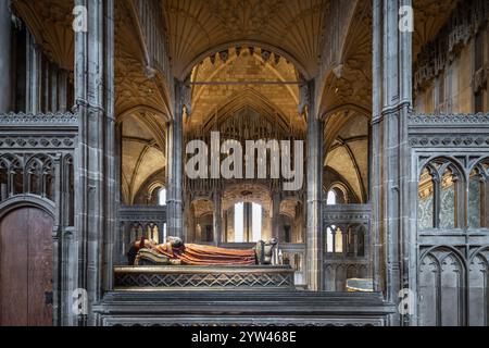 Cardinal Beaufort Tomb, Cattedrale di Winchester, Regno Unito Foto Stock