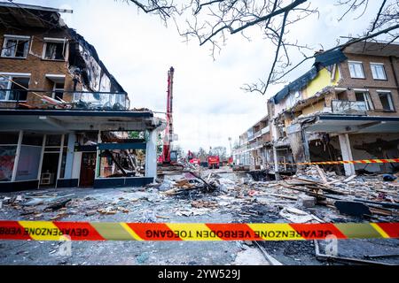 L'AIA - danni gravi sul Tarwekamp, due giorni dopo l'esplosione. Le due esplosioni causarono grande devastazione e distrussero diverse case. Sei corpi sono stati recuperati finora. ANP JOSH WALET netherlands Out - belgio Out Foto Stock