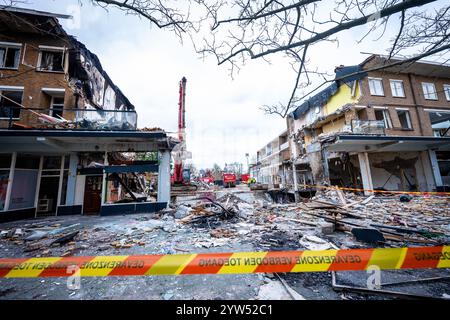 DEN HAAG - gravi danni al Tarwekamp, due giorni dopo le esplosioni. Le due esplosioni causarono grande devastazione e distrussero diverse case. Sei corpi sono stati recuperati finora. ANP JOSH WALET netherlands Out - belgio Out Foto Stock