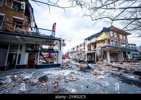 L'AIA - danni gravi sul Tarwekamp, due giorni dopo l'esplosione. Le due esplosioni causarono grande devastazione e distrussero diverse case. Sei corpi sono stati recuperati finora. ANP JOSH WALET netherlands Out - belgio Out Foto Stock