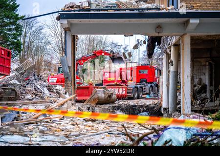 DEN HAAG - gravi danni al Tarwekamp, due giorni dopo le esplosioni. Le due esplosioni causarono grande devastazione e distrussero diverse case. Sei corpi sono stati recuperati finora. ANP JOSH WALET netherlands Out - belgio Out Foto Stock