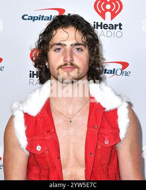 Inglewood, Stati Uniti. 7 dicembre 2024. Benson Boone partecipa a i HeartRadio 102,7 KIIS FM's Jingle Ball 2024 presentato da Capital One all'Intuit Dome il 6 dicembre 2024 a Los Angeles, California. Foto: C Flanigan/imageSPACE/Sipa USA credito: SIPA USA/Alamy Live News Foto Stock