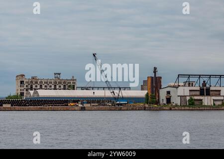 Marine Terminal e Old Warehouse a Canton, Baltimora, Maryland USA Foto Stock