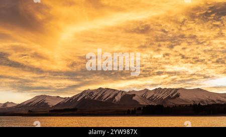 Cielo di YellowFire Foto Stock