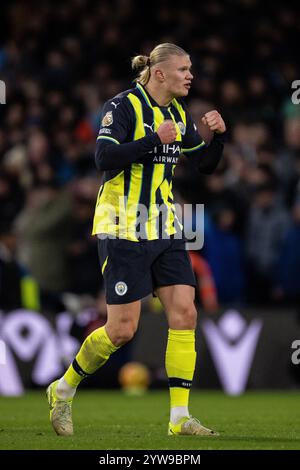 LONDRA, INGHILTERRA - 7 DICEMBRE: Erling Haaland del Manchester City durante la partita di Premier League tra il Crystal Palace FC e il Manchester City FC a se Foto Stock