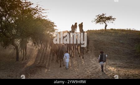 Pushkar Camel Fair Foto Stock
