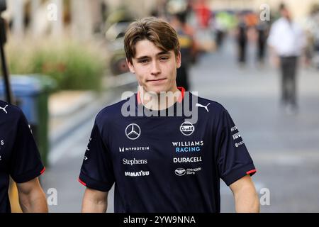 Abu Dhabi, Emirati Arabi Unis. 10 dicembre 2024. BROWNING Luke (gbr), Williams Racing Academy driver, ritratto durante il test post-stagionale di Formula 1 Abu Dhabi 2024, il 10 dicembre 2024 sul circuito Yas Marina, ad Abu Dhabi, Emirati Arabi Uniti - foto Xavi Bonilla/DPPI Credit: DPPI Media/Alamy Live News Foto Stock