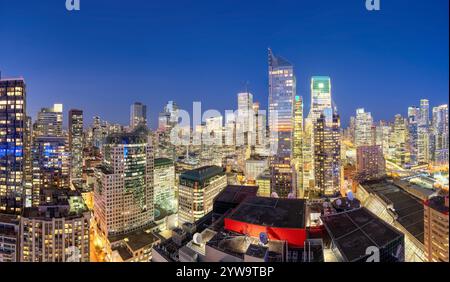 Toronto, Canada, paesaggio urbano al crepuscolo. Foto Stock