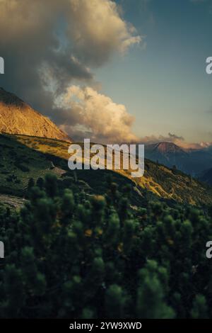 Hahntennjoch in Tirolo, a Lechtal, Austria, Europa Foto Stock