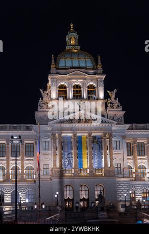 Museo nazionale di Piazza Venceslao (Praga) Foto Stock