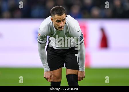 Jerry Yates di Derby County durante il match per il titolo Sky Bet Burnley vs Derby County a Turf Moor, Burnley, Regno Unito, 10 dicembre 2024 (foto di Craig Thomas/News Images) Foto Stock