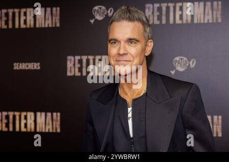 Paesi Bassi, 2024-12-10 20:14:33 NLD/Amsterdam/20241210 - olandese Premiere Better ManPictured: Robbie WilliamsPhotographer: NL Beeld / ArjoFrank Fotografie Credit: NL Beeld / Arjo Frank Foto Stock