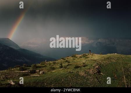 Tempesta sopra Utah Mountain Foto Stock