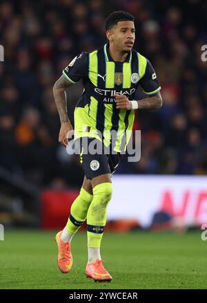 Londra, Regno Unito. 7 dicembre 2024. Savinho del Manchester City durante la partita di Premier League al Selhurst Park di Londra. Il credito per immagini dovrebbe essere: Paul Terry/Sportimage Credit: Sportimage Ltd/Alamy Live News Foto Stock