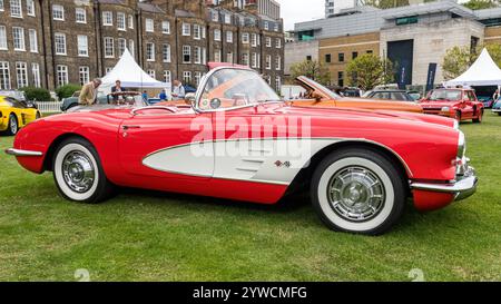 Una Chevrolet Corvette al London Concours 2023 alla Honourable Artillery Company Foto Stock