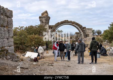 Parco nazionale storico di Troia (Troia), nell'odierna Turkiye (Turchia) Foto Stock