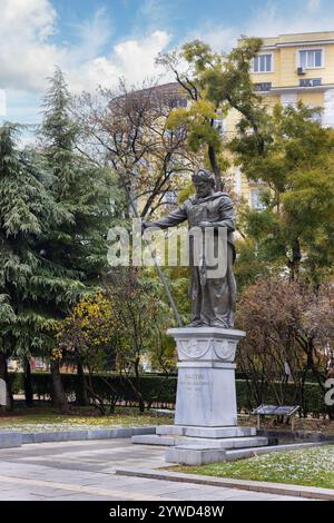 Maestoso monumento allo zar Samuele a Sofia in bulgaro Foto Stock