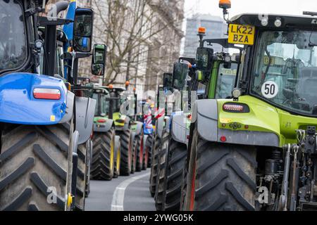 Gli agricoltori britannici di Londra protestano a Westminster contro i cambiamenti nella tassa di successione. Crediti: Ian Davidson/Alamy Live News Foto Stock