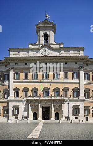Palazzo Montecitorio, Parlamento, Piazza Montecitorio, Roma, Lazio, Italia, Europa Foto Stock