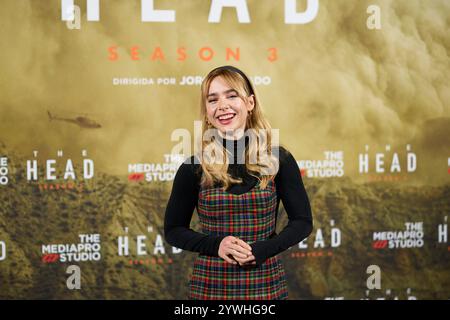 Madrid. Spagna. 20241211, Clara Galle "The Head 3" serie TV Photocall at Thompson Hotel l'11 dicembre 2024 a Madrid, Spagna Foto Stock