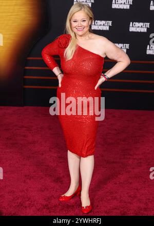 HOLLYWOOD, LOS ANGELES, CALIFORNIA, USA - 10 DICEMBRE: Caroline Rhea arriva alla premiere di Los Angeles di "A complete Unknown" della Searchlight Pictures tenutasi al Dolby Theatre il 10 dicembre 2024 a Hollywood, Los Angeles, California, Stati Uniti. (Foto di Xavier Collin/Image Press Agency) Foto Stock