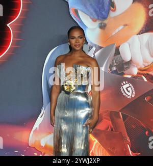 Tika Sumpter alla prima cinematografica britannica "Sonic the Hedgehog 3", Cineworld Leicester Square, Leicester Square, martedì 10 dicembre 2024 a Londra, Inghilterra, Regno Unito. CAP/CAN ©CAN/Capital Pictures Foto Stock