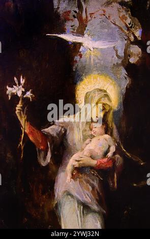 Le Triomphe de la Religion - il Trionfo della religione 1893 di Henri-Michel Levy (1844-1814) , Museo di Belle Arti francese, italiano, italiano, francese, italiano, francese, italiano, italiano, francese, Spagna, spagnolo, belga, belga, fiammingo, tedesco, Germania, Foto Stock