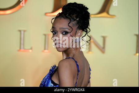 Londra, Regno Unito. 11 dicembre 2024. Tiffany Boone partecipa alla prima inglese "Mufasa: The Lion King" al Cineworld Leicester Square di Londra. (Foto di Fred Duval/SOPA Images/Sipa USA) credito: SIPA USA/Alamy Live News Foto Stock